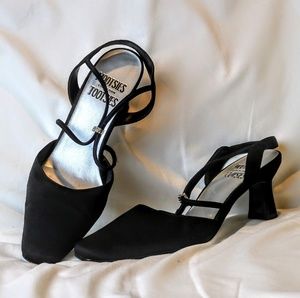 Black Strap Shoes.